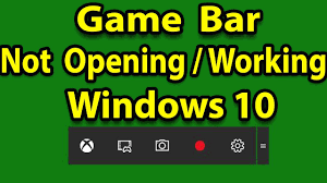 Fix Game Bar Is Not Opening Or Working In Windows 10 Youtube
