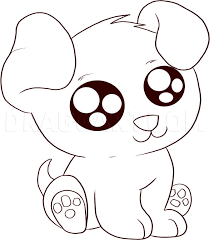 How To Draw An Anime Cartoon Puppy Step By Step Drawing Guide By Dawn Dragoart Com I love it anyway =d specialy his ears and eyes well done ira :'d please comment disney bambi drawing. to draw an anime cartoon puppy step