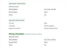 Advertising Agreement Form Advertising Agreement Form Advertising ...