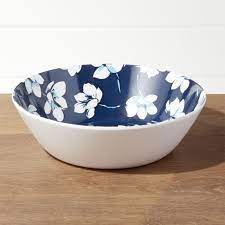 Shop Magnolia Blue Melamine Serving Bowl Our Latest Collaboration With Reese Witherspoon S Lifestyle Brand Draper James Cap Serving Bowls Bowl Melamine Dishes