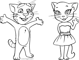 There are tons of great resources for free printable color pages online. Talking Tom And Angela Coloring Page Coloringall