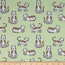 Colors include white, grey, lime, citrine, orange and aqua. Michael Miller Baby Zoo Flannel Tiger Tykes Sprout Fabric By The Yard Buy Online In Andorra At Andorra Desertcart Com Productid 44084941