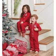 Monogram Christmas Pajama Set Baby Mud Pie Monogrammed Christmas Pajamas Toddler Christmas Pajamas Girls Christmas Pajamas