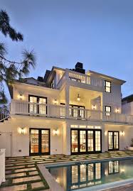 Coastal Modern Luxury Home Exterior With Pool Luxury Homes Exterior Luxury Homes Dream Houses French Style Homes