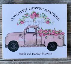 Перевод не получился по техническим причинам. Farmhouse Decor Flowers Market Flower Market Sign Farm Truck Decor Vintage Truck Sign Truck Decor Spring Decor Farmhou Pink Truck Red Truck Shabby Chic Room