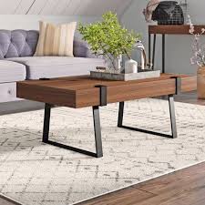Laurel Foundry Modern Farmhouse Randi Sled Coffee Table Wayfair In 2020 Minimalist Coffee Table Coffee Table Coffee Table Metal Frame