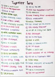 Together Let S The Hopeless Romantic S Checklist Things To Do With Your Boyfriend Relationship Bucket List Cute Date Ideas