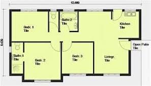 Low budget modern 3 bedroom house designs & floor plans. Zambian 3 Bedroom House Plans