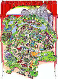 Adventureland Of Iowa Google Images Theme Park Map Theme Park Tourist Map