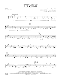 All Of Me Violin 3 Viola Treble Clef Sheet Music Larry Moore Orchestra
