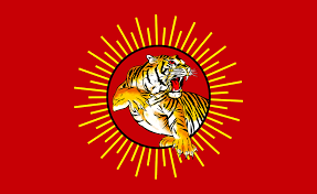 A flag was proposed for the state in 1970 but was not formally adopted at that time. Tamilnet 12 04 10 New Party To Be Launched In Tamil Nadu With Leaping Tiger As Its Flag