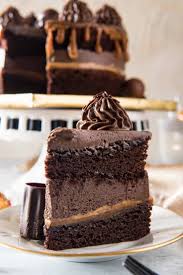 This Caramel Martini Chocolate Mousse Cake Is A Chocolate Lover S Dream Come True Two Supremely Rich Layers Of Chocolate Desserts Cake Desserts Boozy Desserts