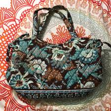 In the not too distant past, many vera bradley fans were upset when vera bradley took away the pretty interior patterns of bags and replaced. Vera Bradley Bags Very Bradley Brown Blue Purse Poshmark