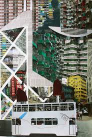 Elvire Coudray Photomontage Collage Hongkong Tram Artproject2014 French International School Art Secondary Lyce Photomontage Art Class Urban Jungle