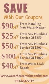 Every plumbing fixture, device or appliance requiring or using water for its proper operation shall be directly or indirectly connected to the water supply system in accordance with the provisions of this code. Water Heater Richmond Tx Electric Gas Hot Water Heater