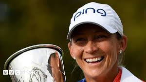 Evian Championship: Angela Stanford wins as Amy Olson double-bogeys last