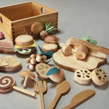 For Kids A Natural Wood Kitchen Play Set Made From Different Types Of Wood Wooden Toys Wood Toys Natural Wood Kitchen