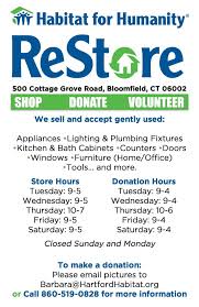 Have an item you want to donate? Restore Hartford Area Habitat For Humanity