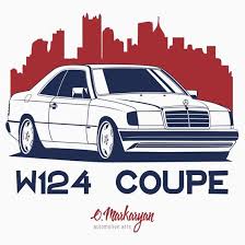 W124 Coupe Essential T Shirt By Olegmarkaryan In 2021 Mercedes Benz Logo Benz Mercedes Benz
