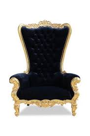 Grand Gryphon Reine Chair Gold Black Velvet Baroque Furniture Rococo Furniture Baroque Chair