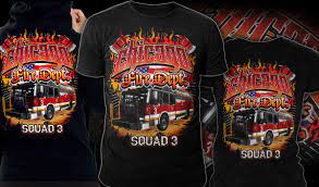 Fire department t shirt designs. Professionell Modern Fire Department T Shirt Design Fur Chicago Fire Shop De Von Mayonpx Design 10815435