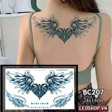 Xăm là một loại hình nghệ thuật với những nét ghi dấu trên da để tạo nên những hình ảnh độc đáo và khác biệt. Hinh XÄƒm Dan Ä'oi Canh Cu Meo LÆ°ng Ngá»±c Ná»¯ Ma Bc 24x14cm Shopee Viá»‡t Nam