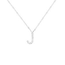 Amelia Rose Diamond Initial Necklace J Diamond Initial Necklace Initial Necklace Necklace