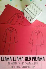 Dewdney gives a wonderfully fresh twist to a familiar my toddler loves books and animals so i figured this would be a great fit. Llama Llama Patterned Pajamas Pre Writing Activity