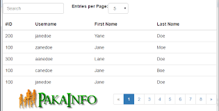 Jquery Datatables Pagination Size Per Page Jquery Html Book Web Languages