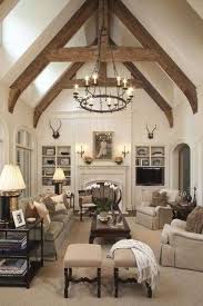 Interesting Farmhouse Living Room Lighting Ideas Decor And Design 13 Vaulted Ceiling Living Room Farm House Living Room Living Room Ceiling