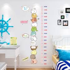 childrens height stickers room decoration wall stickers