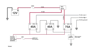 The other fan wire (probably the blue)is for your fan light. 1970 F100 Electric Fan Relay Wiring Diagram 2007 Chevrolet Express Wiring Diagram Source Auto5 Tukune Jeanjaures37 Fr