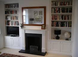 Fireplace With Fitted Alcove Cupboard Cabinet Shelvese Cupboards Victorian Living Room Alcove Storage Alcove Cupboards