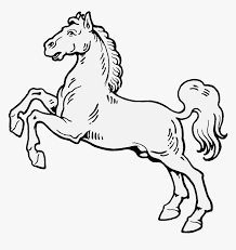 Rearing horse coloring page from horses category. Horse Rearing Up Coloring Page Hd Png Download Transparent Png Image Pngitem