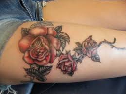 Black And Red Rose Tattoo For Women Tattoos Of Roses In Vine Black And Red Rose Tattoo By Lozzrc On Deviantart Rose Tattoo Design Black Rose Tattoos Red Rose Tattoo