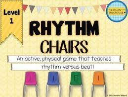 Rhythm Chairs Level One Quarter And Eighth Notes A Fun Game To Get The Kids Up Elementary Music Education Music Education Lessons Elementary Music Classroom