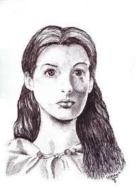 Ella Enchanted-Pen and ink by leinad999