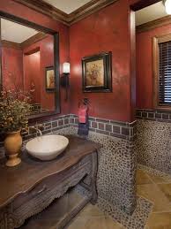 Love It I Want To Redo My Bathroom Now Fabuloushomeblog Com Bathroom Red Powder Room Design Home