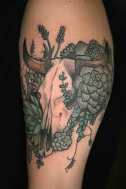 Pin By Tricia Leonard On Skull Tattoos Cactus Tattoo Bull Skull Tattoos Tattoos