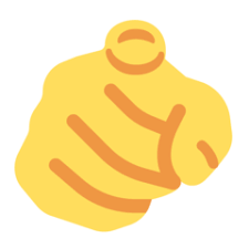 Index Pointing at the Viewer Emoji 🫵