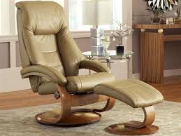 Oslo Collection Mandal 58 Recliner With Ottoman Recliner With Ottoman Contemporary Recliners Swivel Recliner