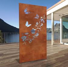 Sichtschutzwand 3 Schmetterlinge Als Dekoration Oder Zum Schutz Ihrer Privatsphare Idealerwe Sichtschutzwande Gartengestaltung Ideen Eingangstor Design