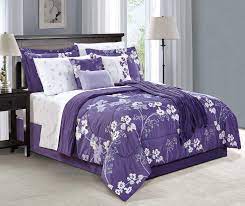 Living Colors Living Colors Milly Purple Floral 12 Piece Comforter Sets Big Lots In 2021 Comforter Sets Comforters Classy Bedroom
