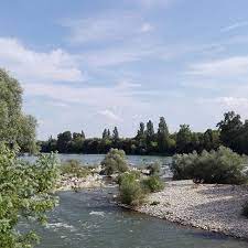 istein schwellen deutschland fluss wasser sonnenbaden schones wetter blauer himmel natur baume steine entspanne instagram outdoor instagram posts