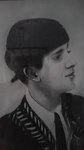 Juan Leal Espinar (22-12-1.926) (24-10-1994) Fundador del Bar Quinto Toro  Carboncillo de un dibujante de Cádiz que se ponía en la puerta de Simago