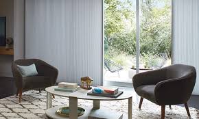 With double motorised roller blinds, all controlled from a smartphone or independent handsets, the light can be softly diffused or 100% blacked out. Window Treatments For Patio Sliding Glass Doors Hunter Douglas