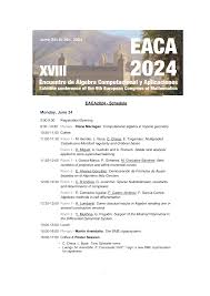 EACA2024 - Schedule Monday, June 24