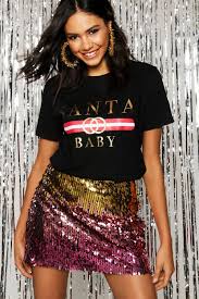 Christmas Santa Baby Slogan T Shirt Boohoo Danmark