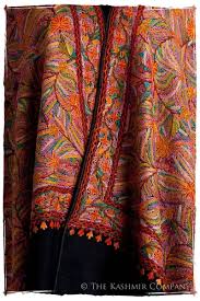 Jardins Pastel Du Ciel Antiquaires Shawl Hand Dyed Shawl Embroidery Designs Hand Embroidered