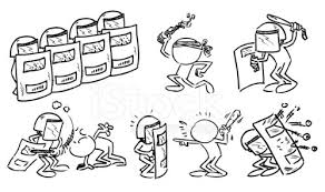 Download these amazing cliparts absolutely free and use these for creating your presentation, blog or website. Faceless Riot Police And Protester Characters Clipart Image